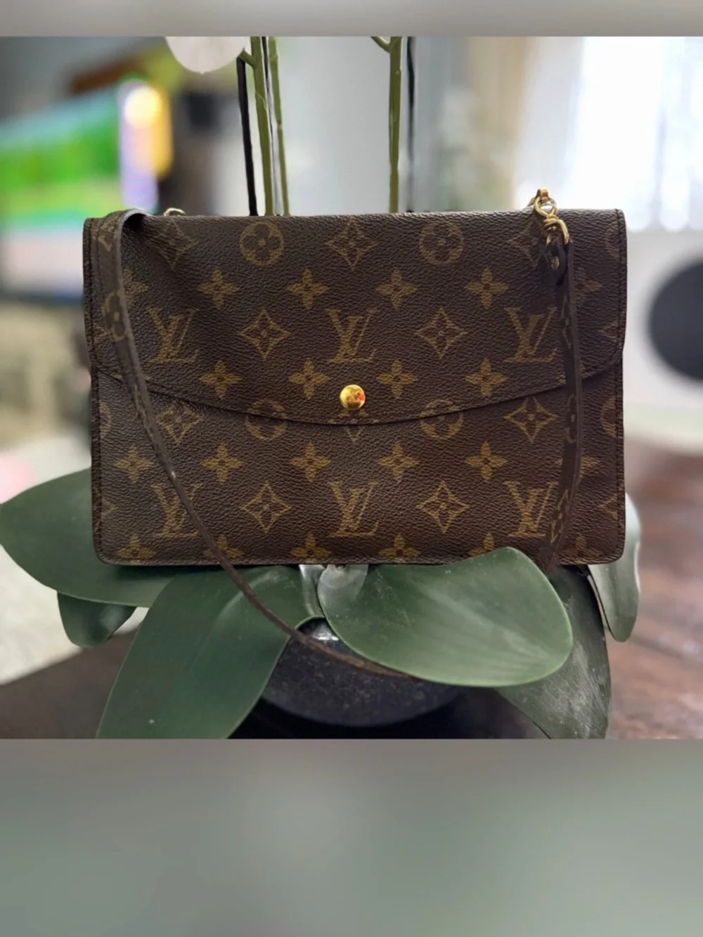 Louis Vuitton Monogram Pochette Double Rabat